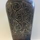 Antique Silver Damascus Steel Vase Indo-Persian Style Moroccan Work