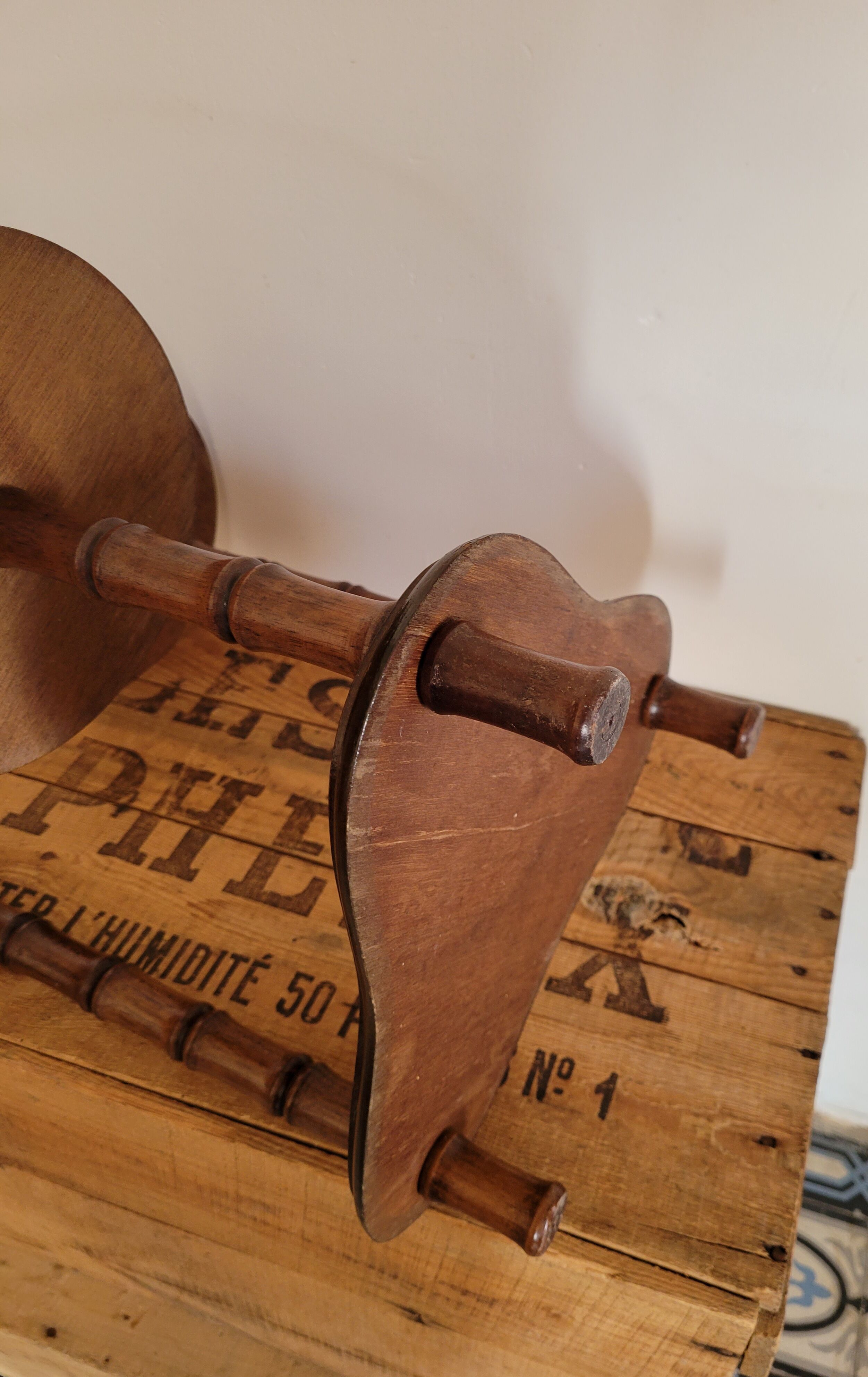 Bamboo faux plant holder