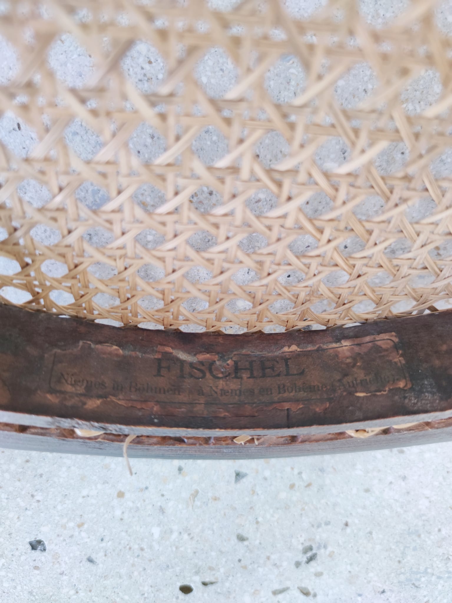 Pair of chairs cannée Fischel bistro