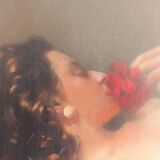 Painting of José Storie (1889-1961) - The secret of the rose