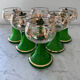 Service de 6 verres alsaciens