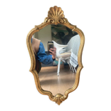 Golden mirror 58x34cm