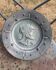 Decorative plate of a Greco-Roman soldier, terracotta, vintage
