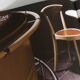 set of 4 chairs bistro Baumann model "Pollen café" design Pagnon / Pelhaître 1997