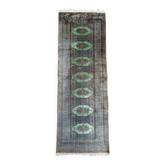 Handmade Pakistani hallway rug 223x77cm