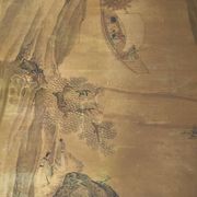 Table basse laquée décor chinois magnifiquement peint