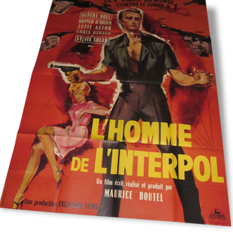 Affiche homme de l'interpol.