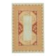 1970s Vintage Turkish Oushak Handmade Wool Cotton Orange Area Rug  116x178