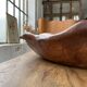 XL thuja root wooden dish