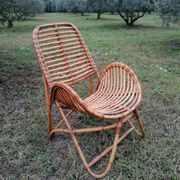 Vintage rattan armchair by Dirk Van Sliedregt for Rohe Noordwolde.