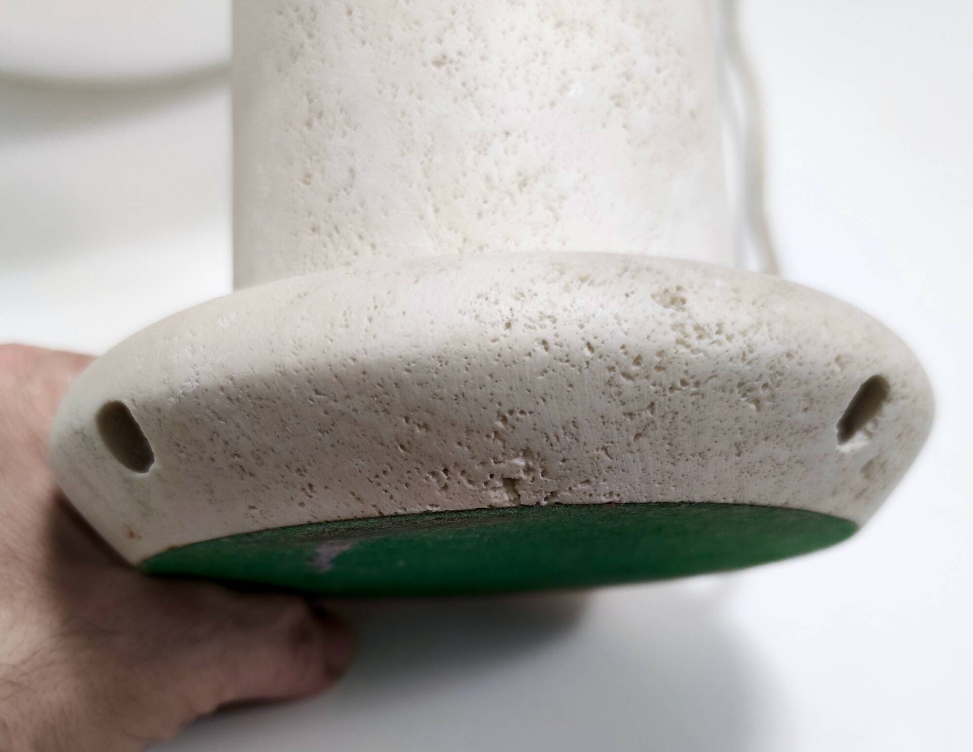 Postmodern White Murano Blown Glass Table Lamp by La Murrina with Murrines Italy