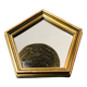 Hexagonal old mirror