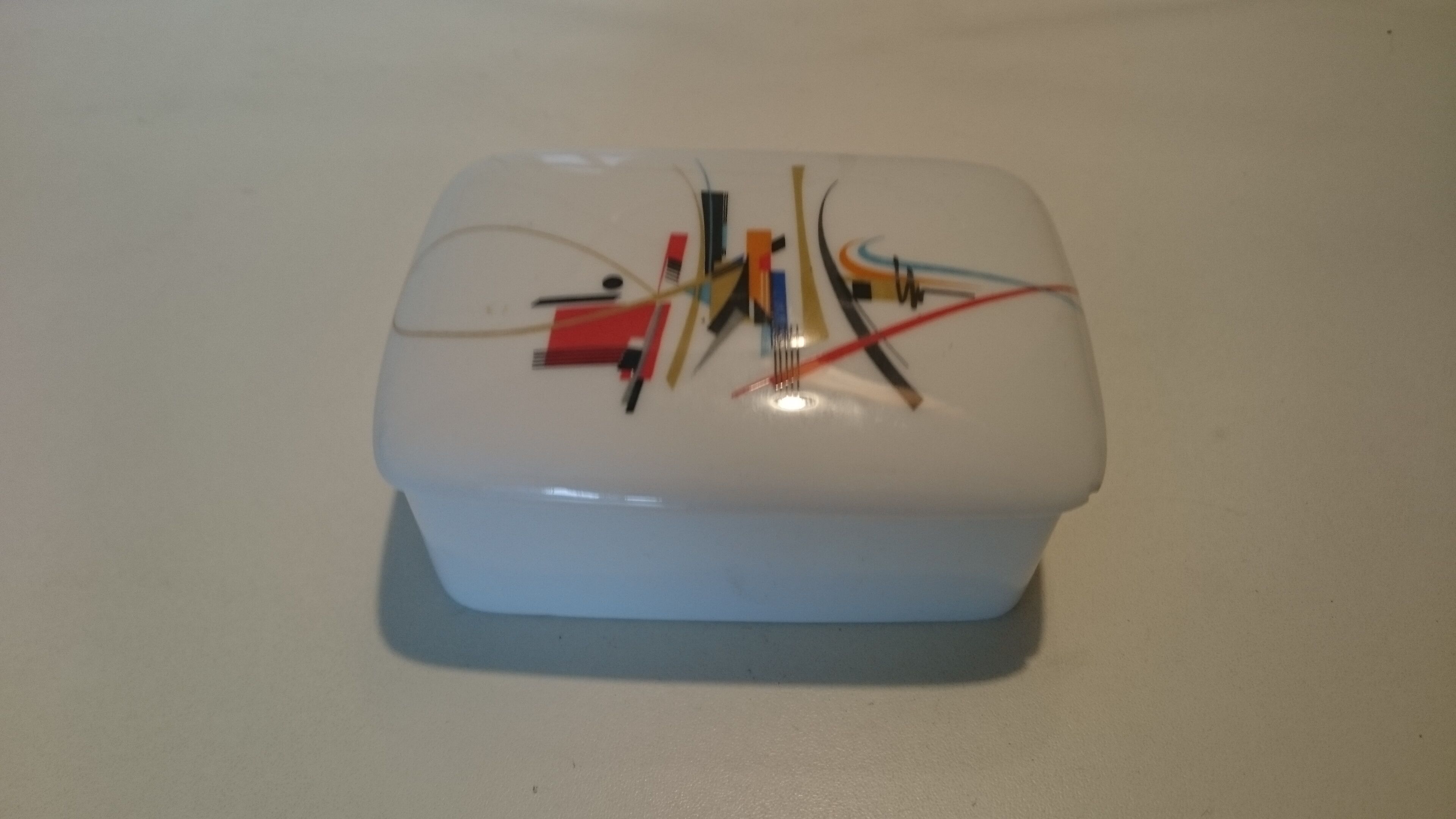 Empty porcelain pocket of vintage Limoges