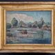 Georges Albert CYR (1880-1964) - Oil on canvas - "Lacustrine landscape" - Signed lower left