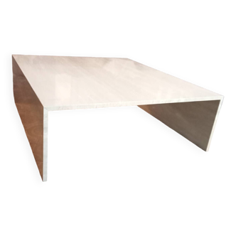 Travertine coffee table
