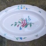 Set of 3 earthenware dishes from Sarreguemines, Riquewihr model.