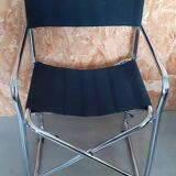 Vintage chrome tubular armchair