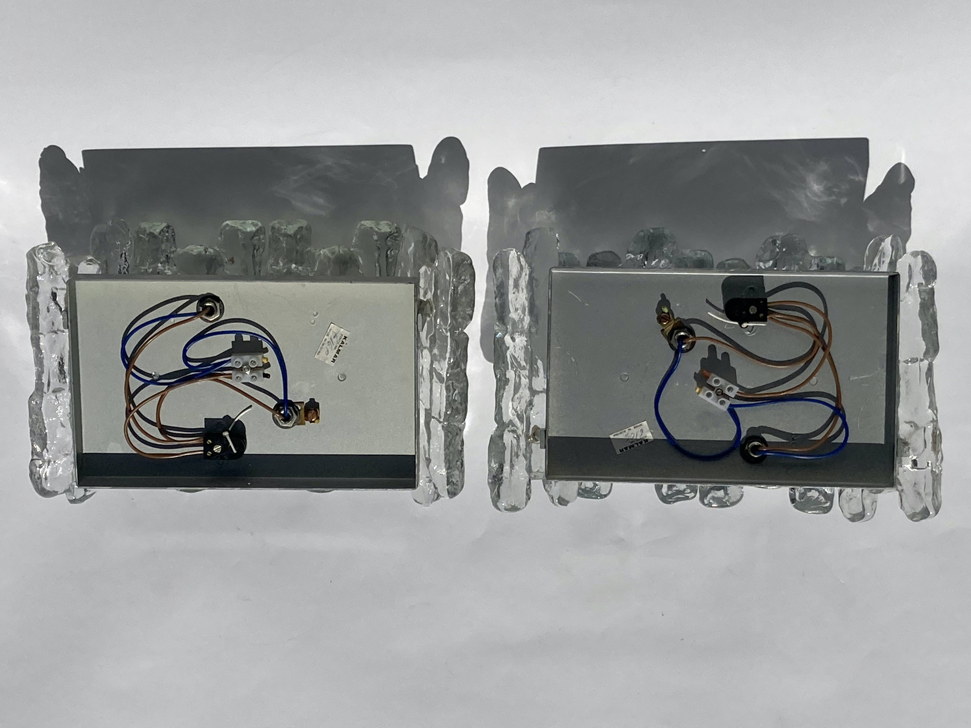 Kalmar Murano glass wall sconces