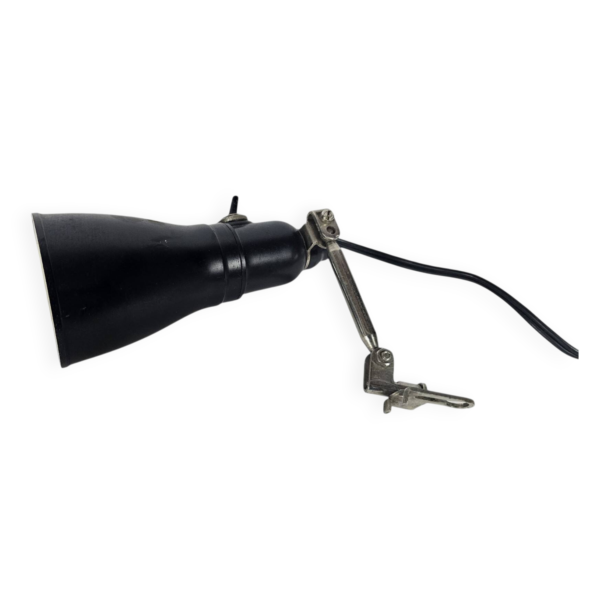 Pfaff - Industrial Bakelite machine lamp - adjustable arm - Germany - 1950s