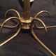 Brass and opaline chandelier