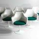 Large set of 8 tulip armchairs by Eero Saarinen for Knoll International, 1970s