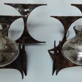 Brutalist sconces
