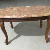 Coffee table with marble top
