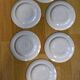 Six assiettes à dessert en porcelaine ironstone anglaise
