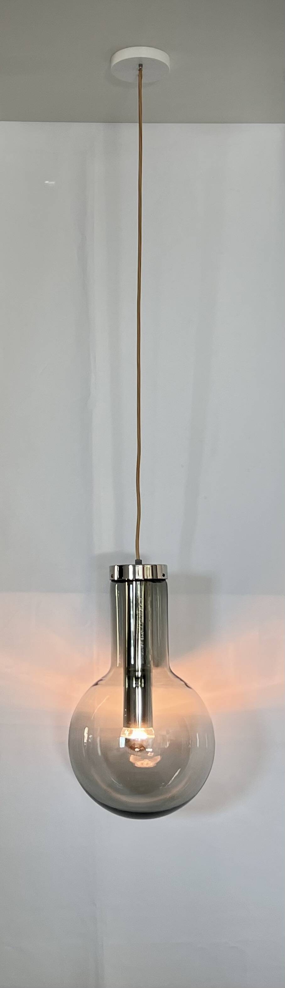 Large Maxi Bulb pendant light by Frank Ligtelijn for Raak, Netherlands 60's