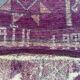 Moroccan carpet boujad purple - 214 x 350 cm