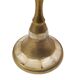 Set of 3-light brass candlesticks with mother-of-pearl intrusion
