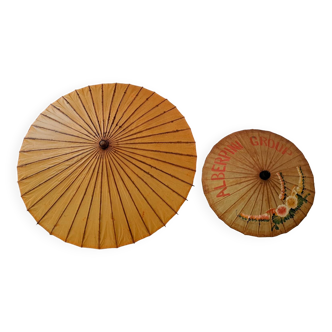 2 Asian rice paper umbrellas