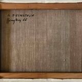HST painting "Abstraction" Guy Feinstein (1929-2008) Narrative figuration