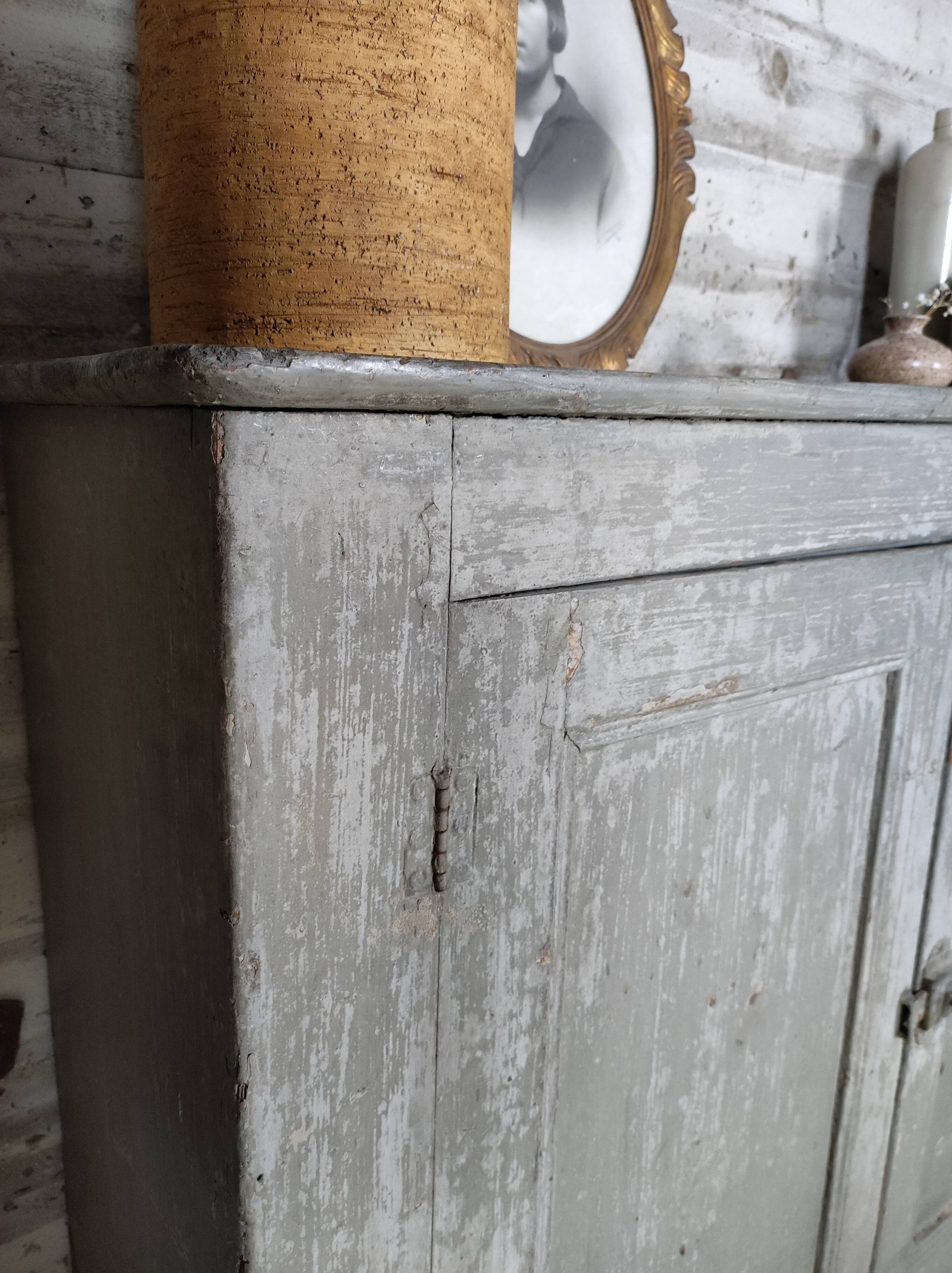 Patinated grey Parisian buffet