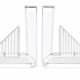 Bookends in solid methacrylate – Rare modernist design, 1980s
