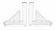 Bookends in solid methacrylate – Rare modernist design, 1980s