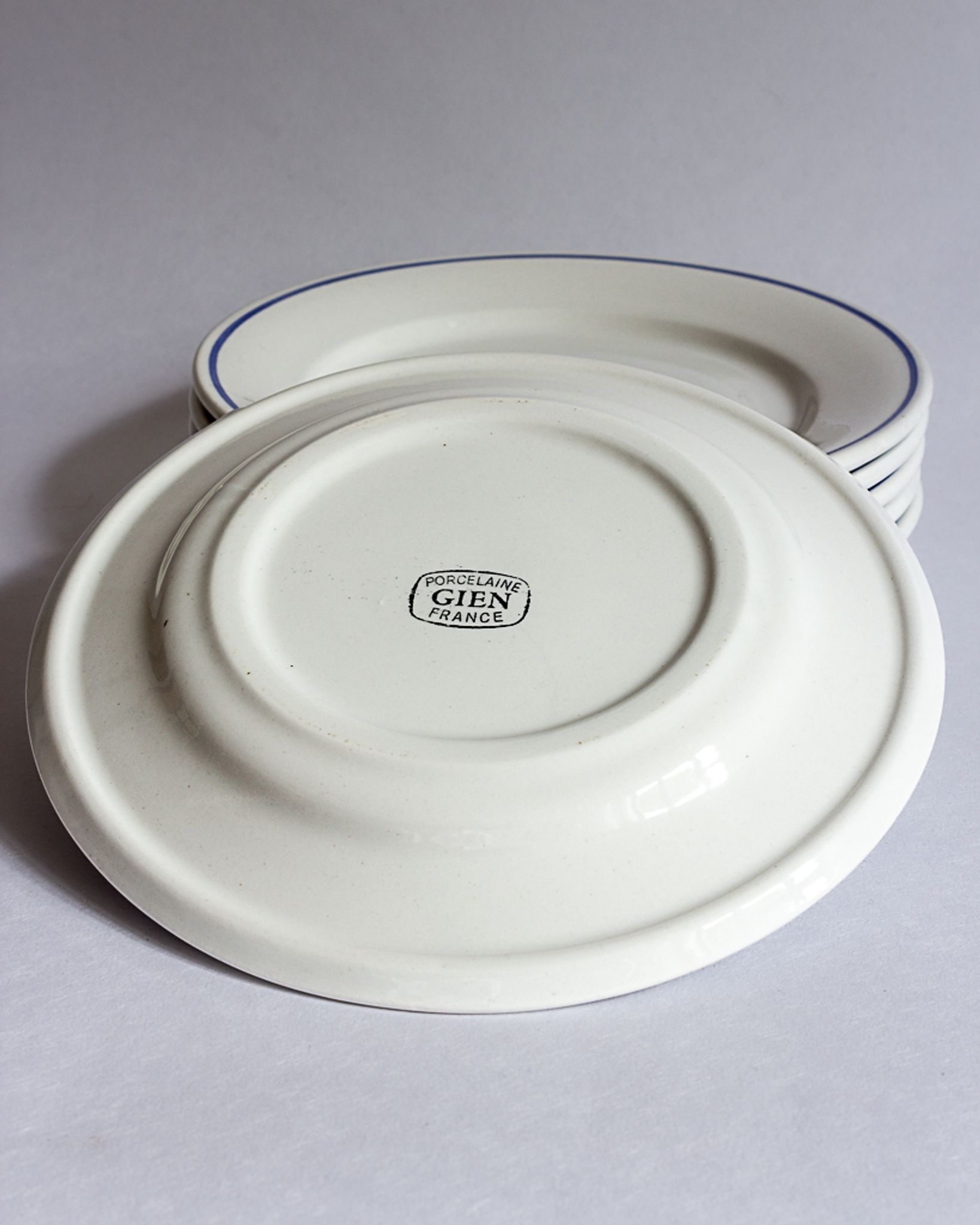 Set of six dessert plates - Faïencerie de Gien - Vintage