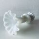 White opaline vase decoration geese