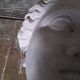 Antique 19th century plaster head to hang