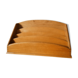 Honey wooden mail rack