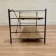 Étagère modulable métal et bois design scandinave 1960.