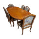 Ensemble table et chaises en merisier