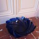 Beautiful large vintage cobalt blue glass bowl