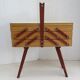 Vintage sewing cart feet compass