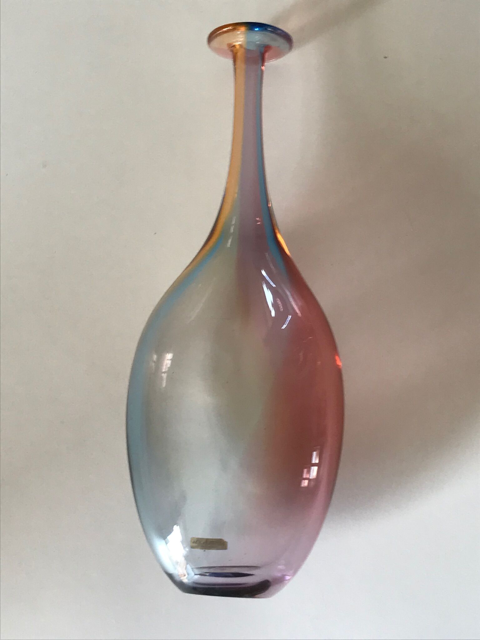 Vase kosta boda Fiji harlequin vintage design