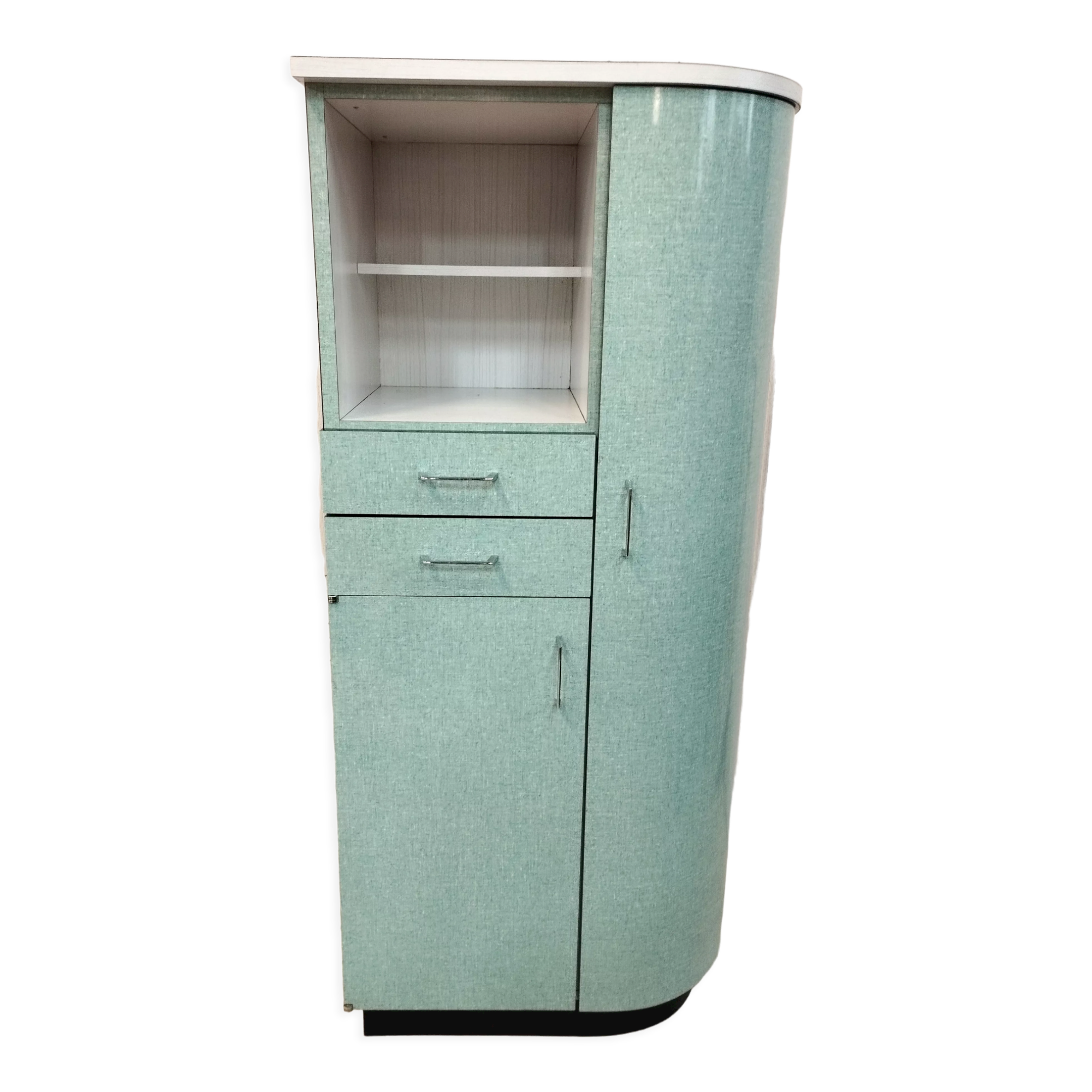 Vintage buffet in green formica