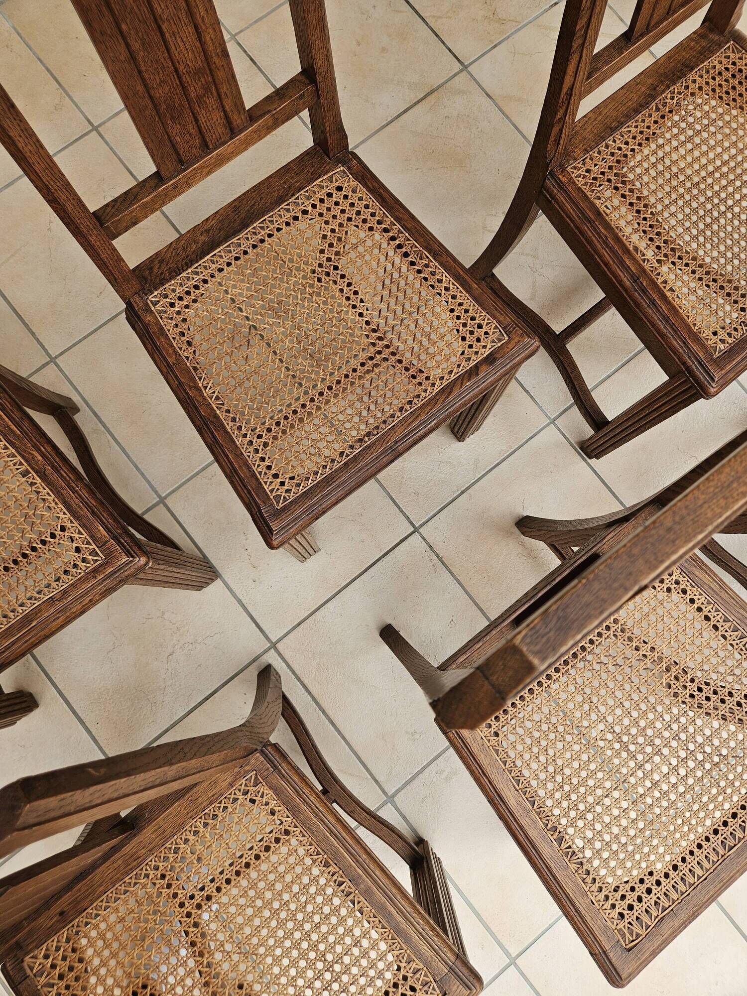 6 chaises art déco