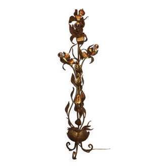 Lampadaire arbre plaqué or par Hans Kögl, 1960