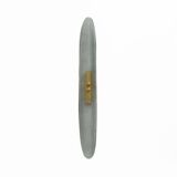 Pair of Fontana Arte Style Mid-century Aqua Green Murano Glass sconces