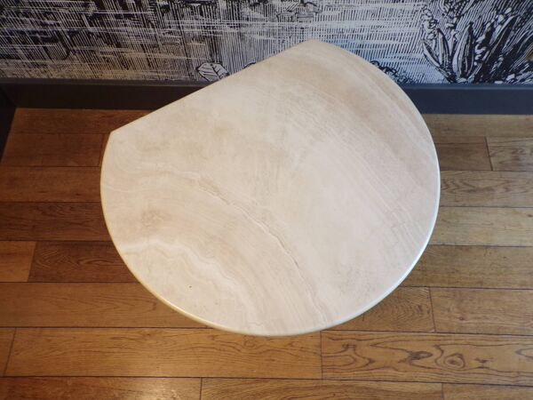 Table basse travertin lune